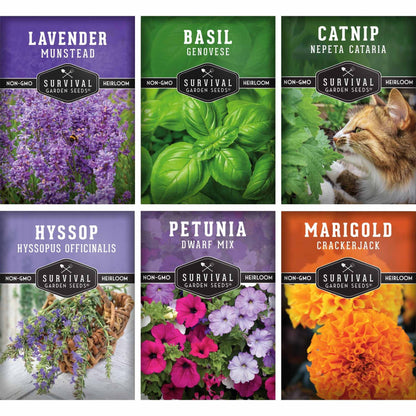 Pest Defense Seed Collection – 6 Heirloom Herbs & Flowers for Natural Garden Protection