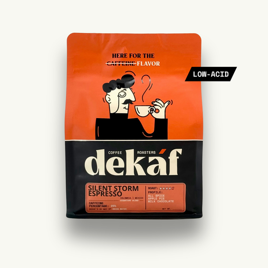 Silent Storm Low-Caffeine Espresso Blend by DEKÁF