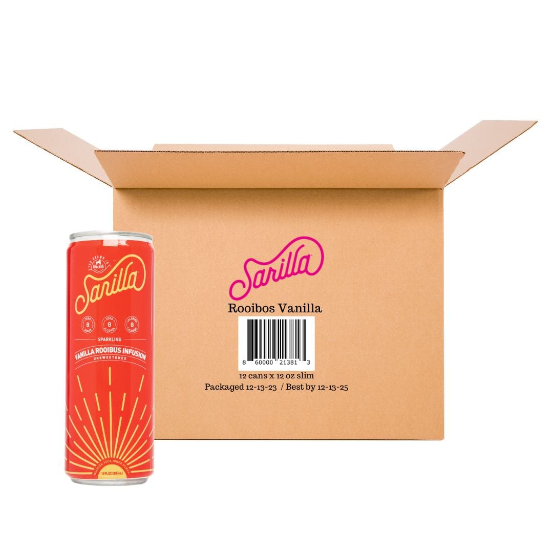 Sarilla Organic Antioxidant Rooibos Vanilla Spritzer - 12 Cans