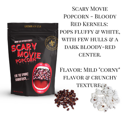 Scary Movie Popcorn - Bloody Red Popcorn Kernels