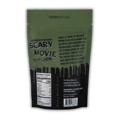 Scary Movie Popcorn - Graveyard Black Popcorn Kernels