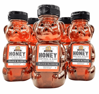 Pure Raw American Orange Blossom Honey - Unfiltered, All-Natural Citrus Sweetness