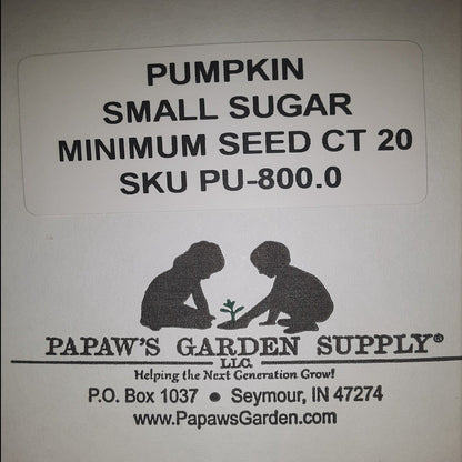 Small Sugar Heirloom Pumpkin Seeds