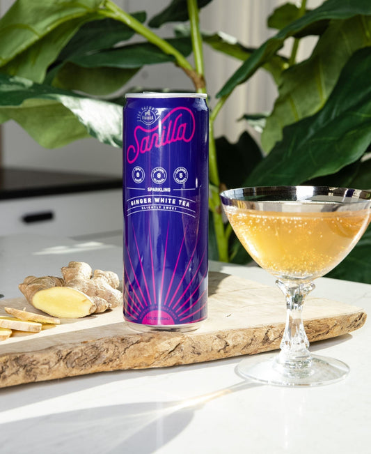 Sarilla Organic Ginger Antioxidant Spritzer - 12 Cans
