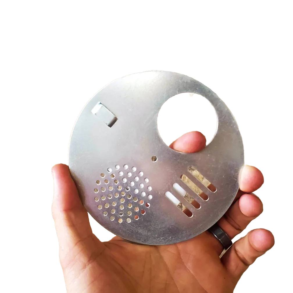 Steel, Large, Round Disc Entrance Reducer by Foxhound Bee Company