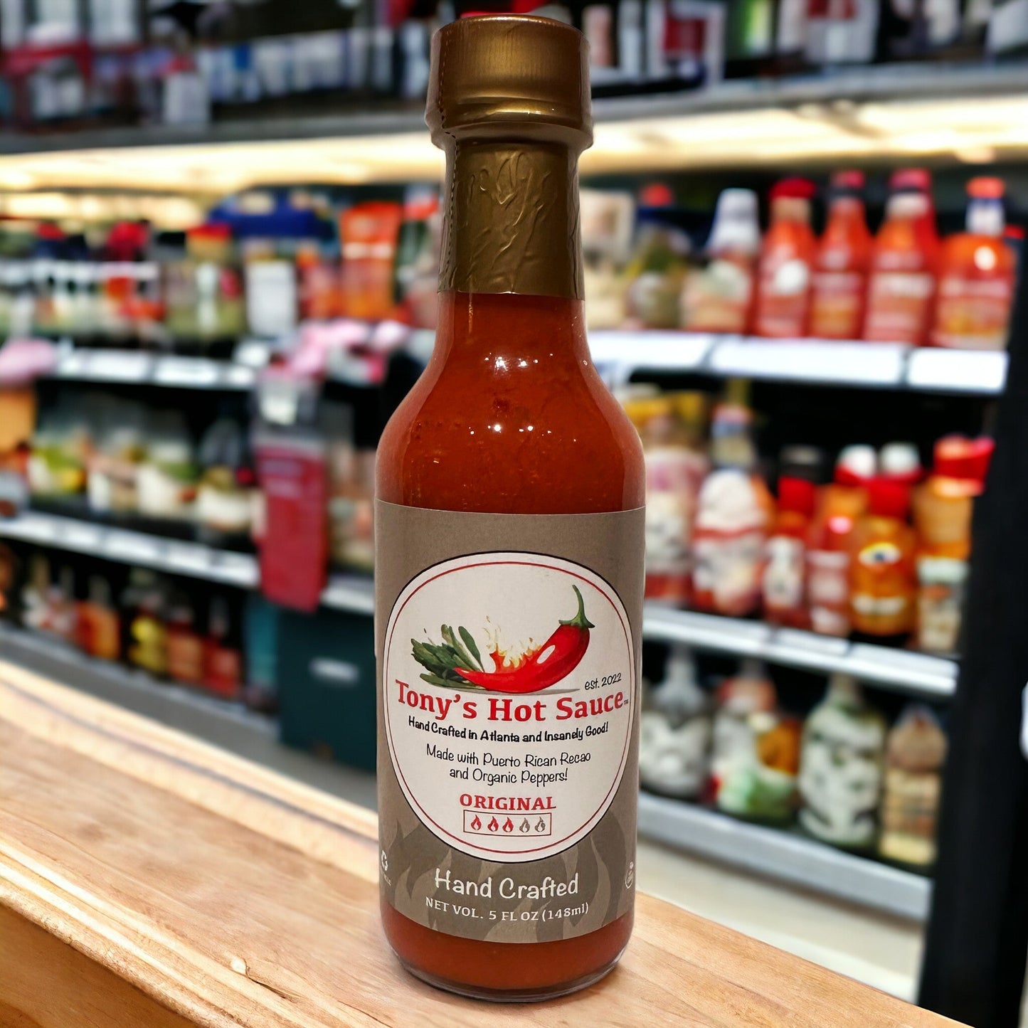Tony's Handcrafted-"Original" Hot Sauce 5oz Bottle