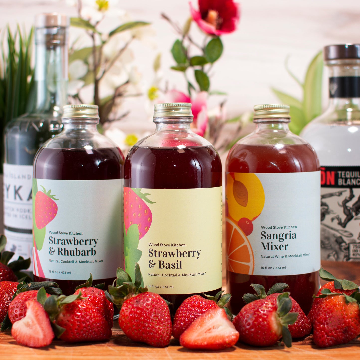Strawberry-Rhubarb Mixer, 16 fl oz