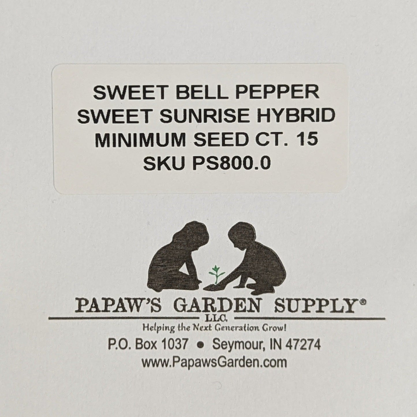 Sweet Sunrise Hybrid Yellow-Orange Bell Pepper Seeds