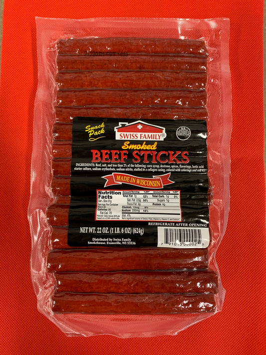 Swiss Family Beef Sticks - 22oz