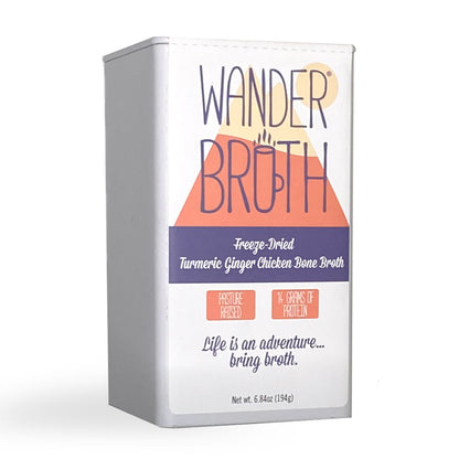 Organic Pasture-Raised Turmeric Ginger Chicken Bone Broth - Bulk