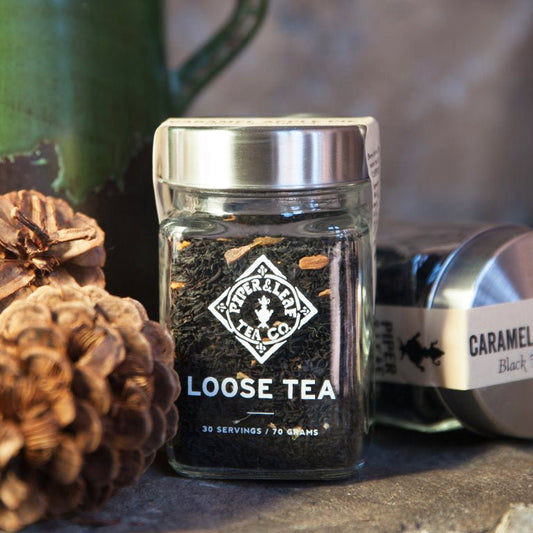 Caramel Apple Pie Glass Jar of Loose Leaf Tea - 30 Servings