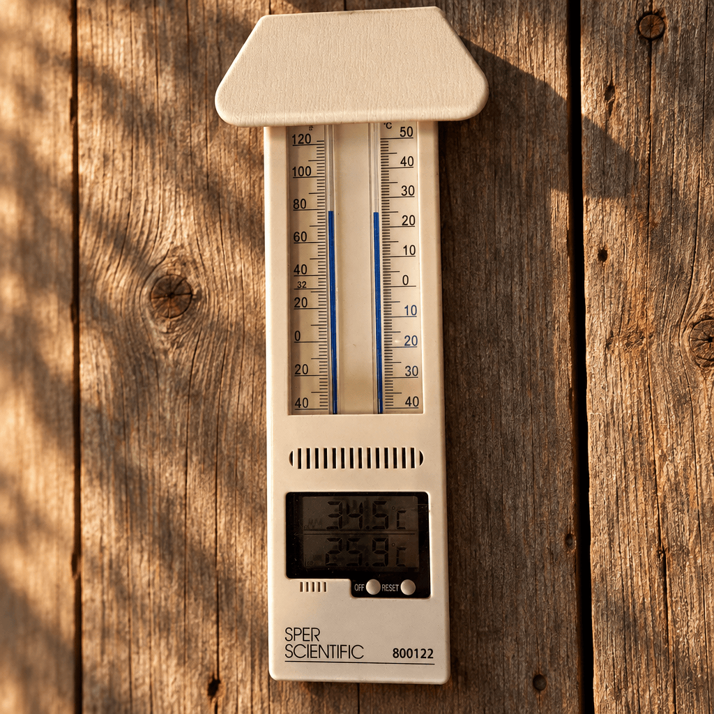 Thermometer w/ Digital Min/Max Display (Mercury Free) by Grow Organic