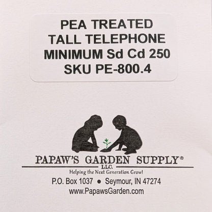Tall Telephone Vining Treated Pea Seeds