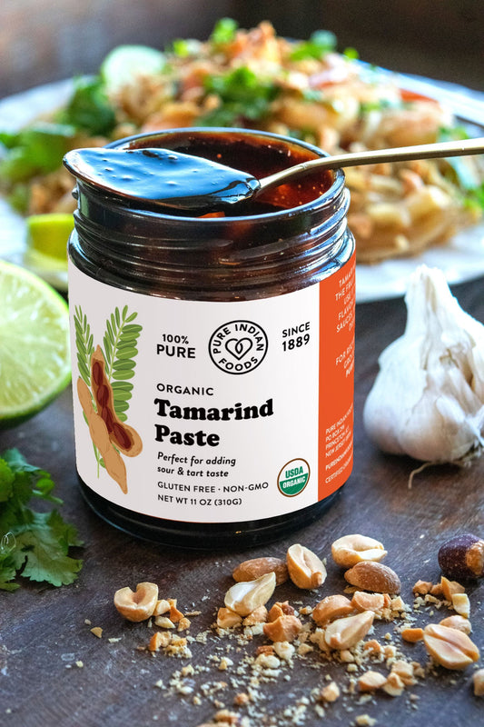 Tamarind Paste, Certified Organic - 11 oz, Fruit Sauces from Pure Indian Foods
