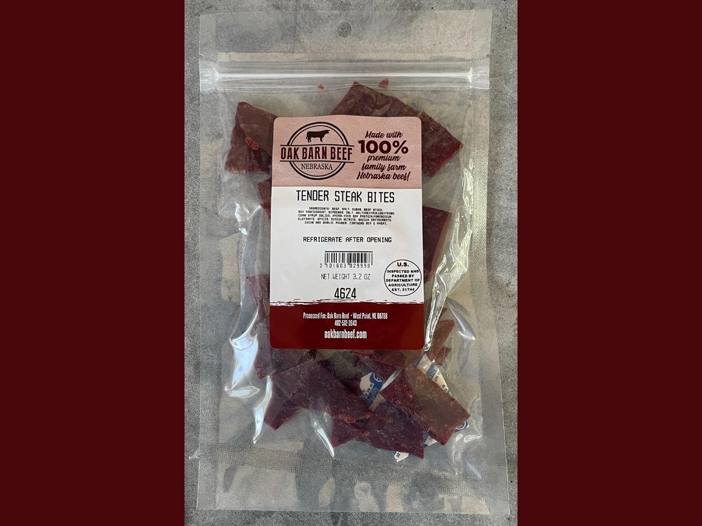Tender Steak Bites from our Nebraska, Family Farm