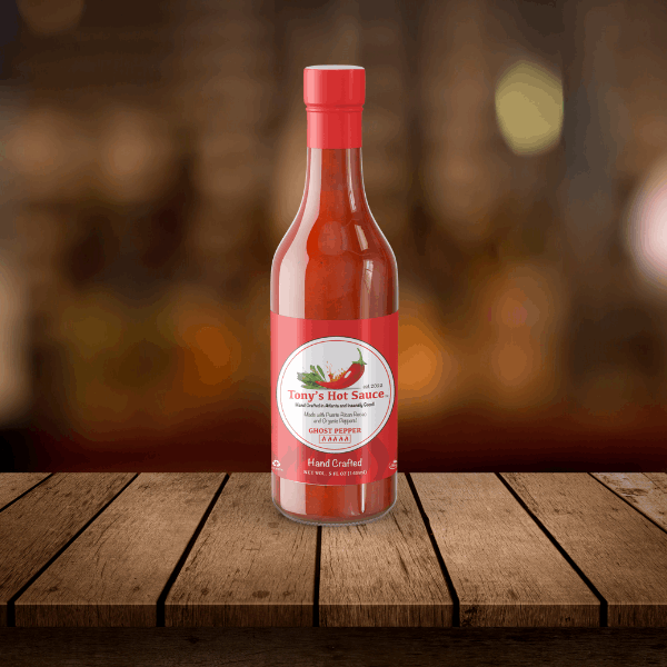Tony's Handcrafted "Ghost Pepper" Hot Sauce 5 oz