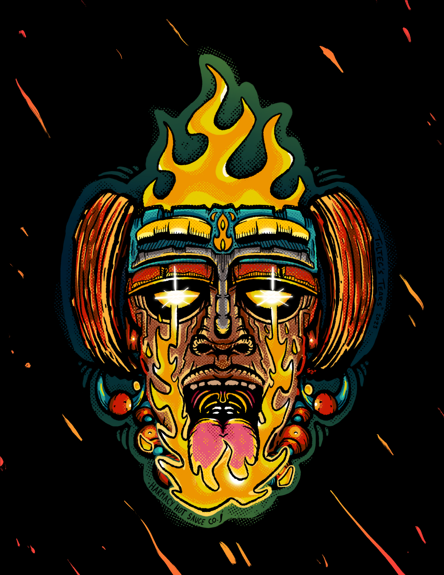 Totec's Tears - Pasilla & Plum Pepper Sauce (9oz)