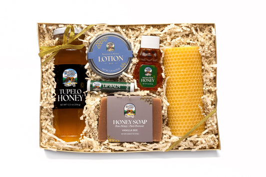 Gift Box - Tupelo Honey & Honeycomb Pillar Candle