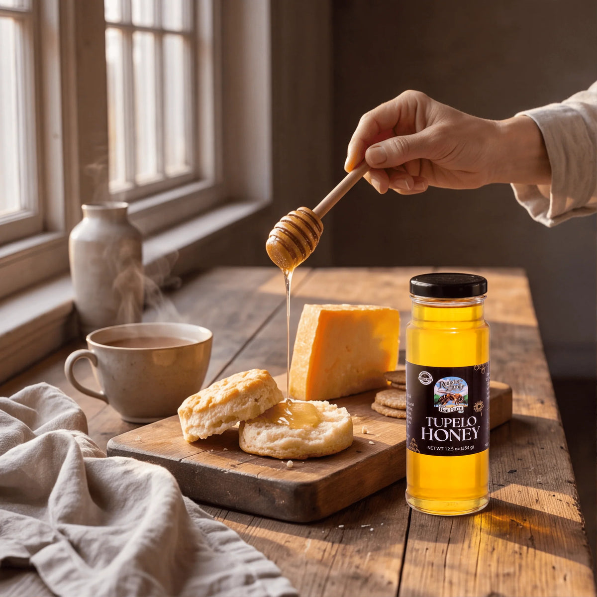 Raw Tupelo Honey — 12.5 oz | Certified Glyphosate Residue Free