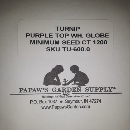 Purple Top White Globe Turnip Seeds