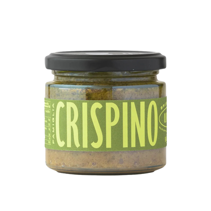 Famiglia Crispino Green Olive Bruschetta Spread — Tapenade Style Italian