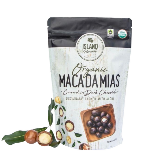 Island Harvest - Organic Macadamias Covered in Dark Chocolate