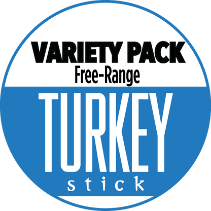 Variety - Free-Range Turkey Flavors Sticks (No Sugar)