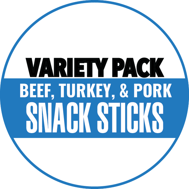 Variety - 12 Flavors (8 Beef, 3 Turkey, 1 Pork)