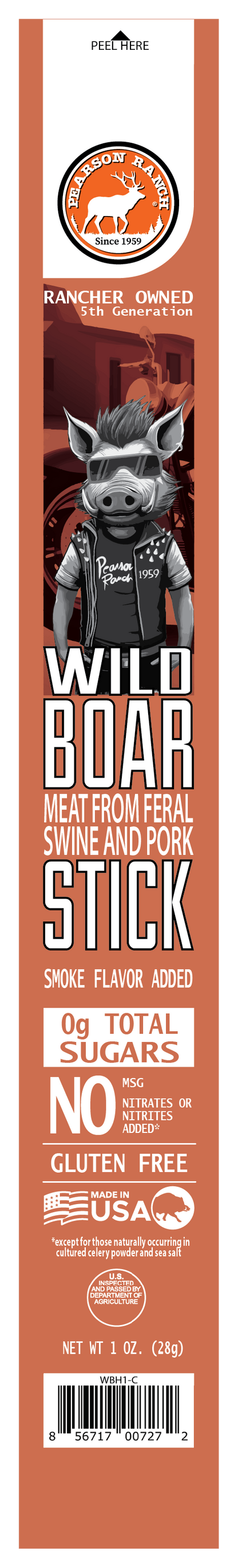 Wild Boar Hickory Snack Stick