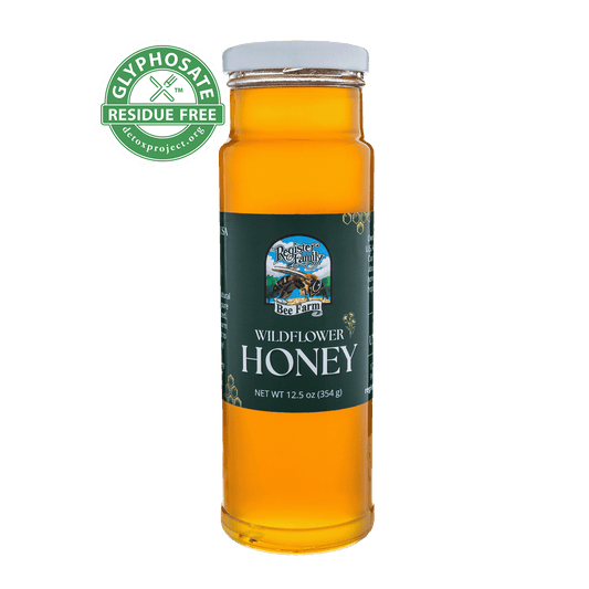 Wildflower Honey – America’s Cleanest Honey - 12.5 oz Glass Jar