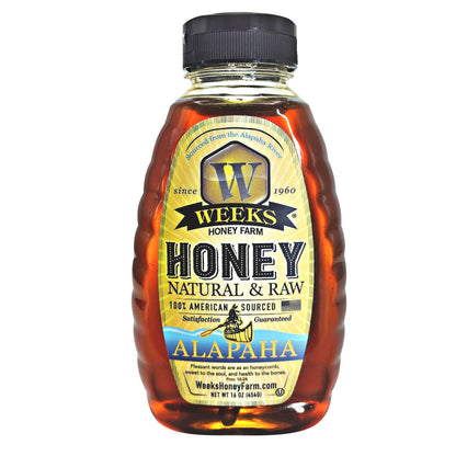 Premium Raw Alapaha Honey - Unfiltered Wildflower Blend, Rich in Antioxidants & Floral Notes, Sourced from a South Georgia River