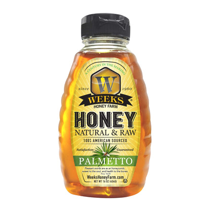 Weeks Pure, Raw & Unfiltered Palmetto Honey, USA