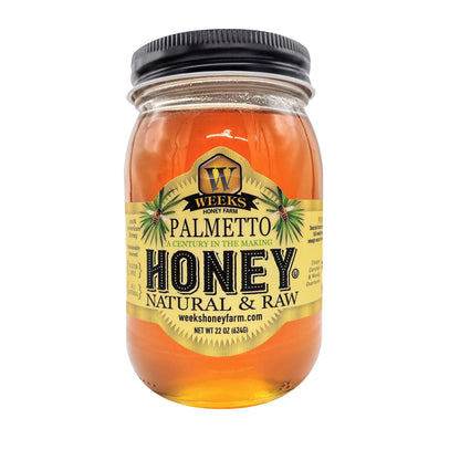 Weeks Pure, Raw & Unfiltered Palmetto Honey, USA