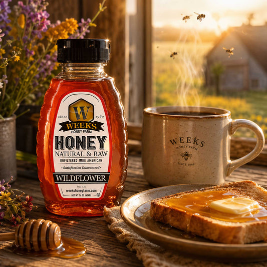 Georgia Wildflower Honey | 100% Raw & Pure – Weeks Honey Farm from Weeks Honey Farm