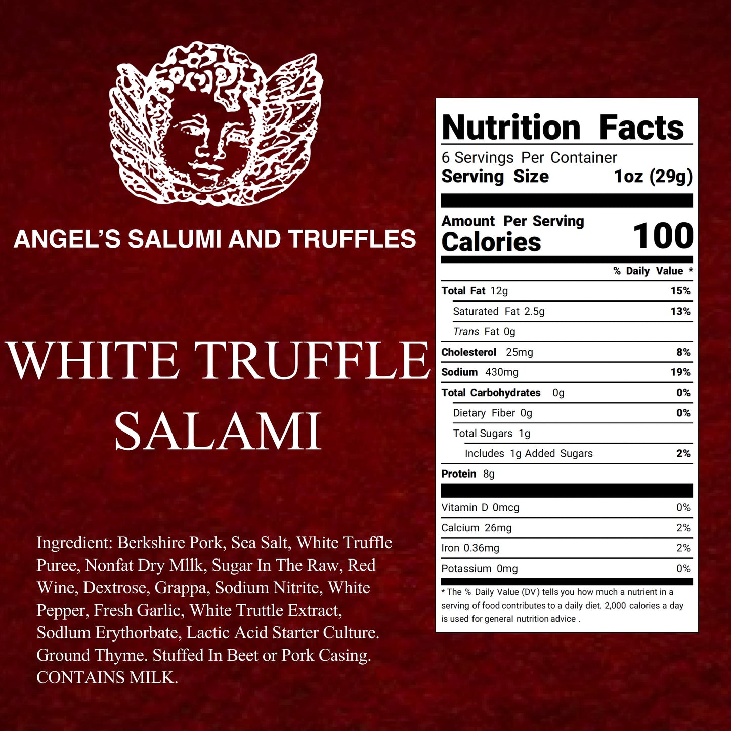 White Truffle Salami (6.5oz)