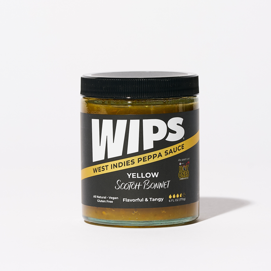 WIPS Yellow Scotch Bonnet, Tangy Pepper Sauce (6 fl oz) by West Indies Peppa Sauce