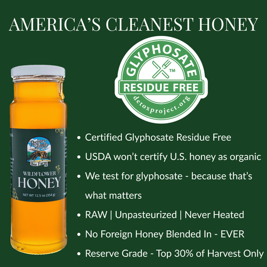 Raw Wildflower Honey — 12.5 oz Glass Jar