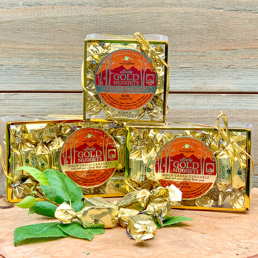 Alaska Gold Nugget Birch Cream Caramels