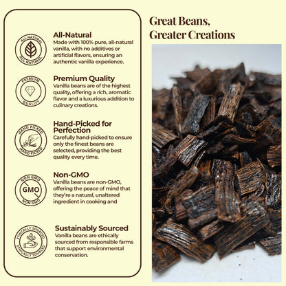 25 Whole Premium Bulk Ugandan Vanilla Beans Grade A  –  The Gold Standard of Flavor