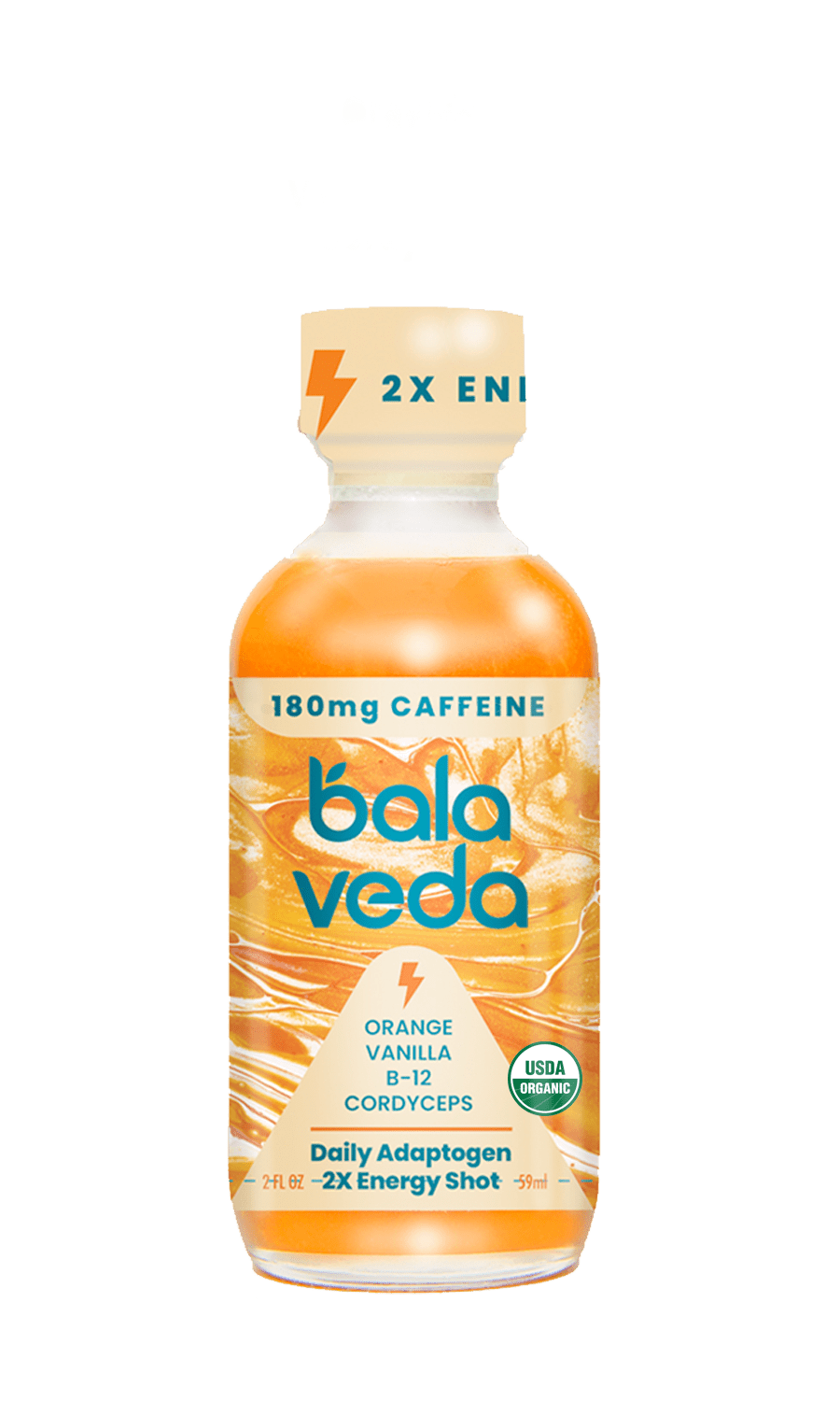 balaveda Supersonic Citrus – USDA Organic Adaptogenic Double Energy Shot