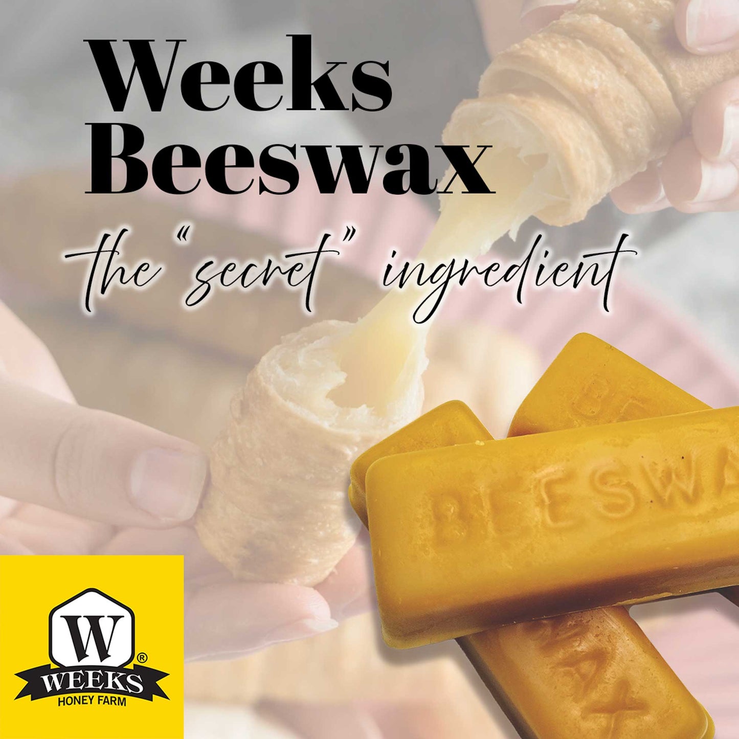 Pure American Beeswax Perfect for Glazing, Sealing, and Candle Making | Weeks Honey Farm