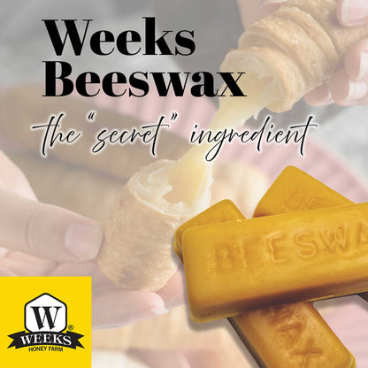 Pure American Beeswax Perfect for Glazing, Sealing, and Candle Making | Weeks Honey Farm