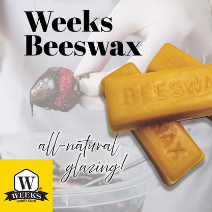 Pure American Beeswax Perfect for Glazing, Sealing, and Candle Making | Weeks Honey Farm