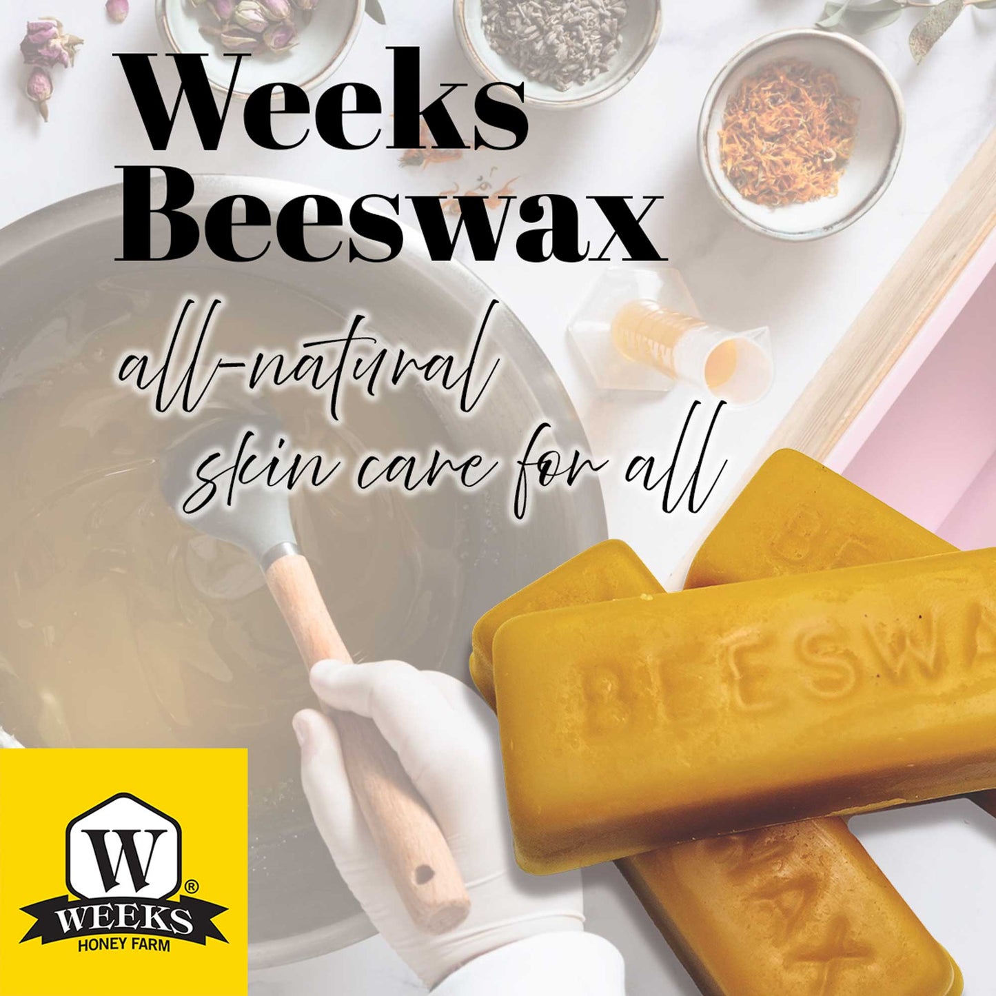 Pure American Beeswax Perfect for Glazing, Sealing, and Candle Making | Weeks Honey Farm