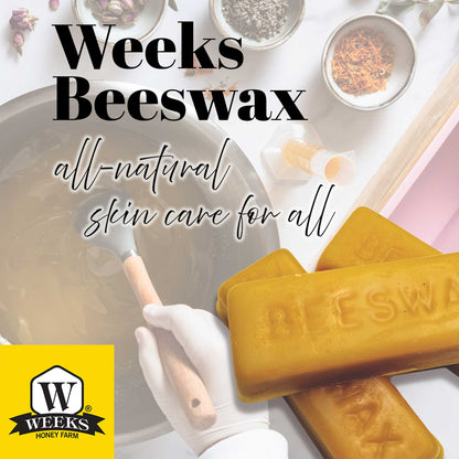 Pure American Beeswax Perfect for Glazing, Sealing, and Candle Making | Weeks Honey Farm