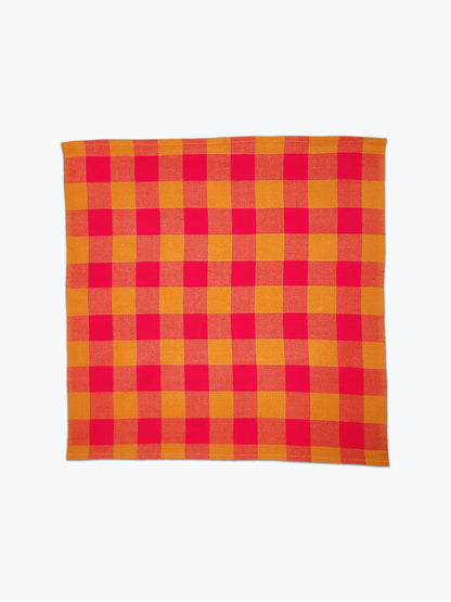 Big Gingham Napkin Pair - Pink