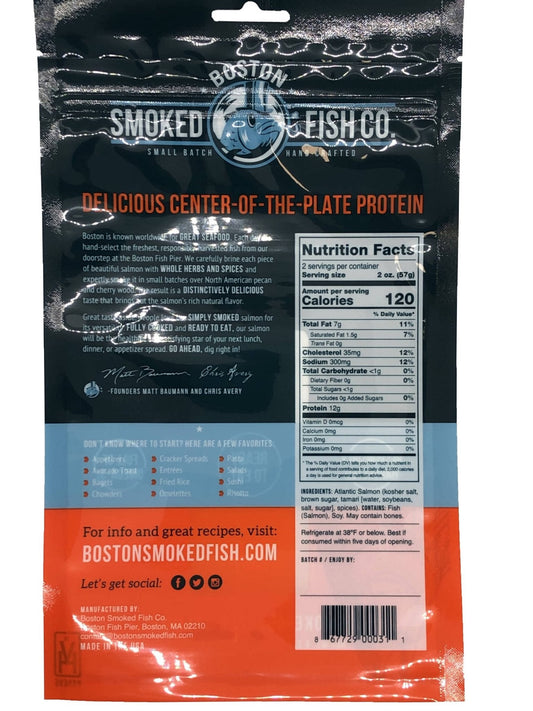 Smoked Salmon Portions (Hot Smoked) - 12 x 4 oz
