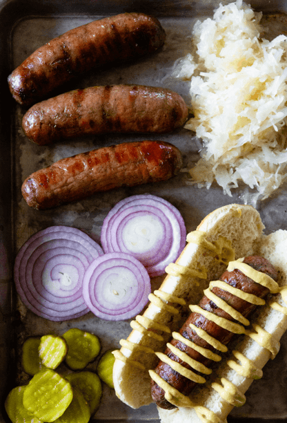 Wagyu Bacon Cheeseburger Bratwurst
