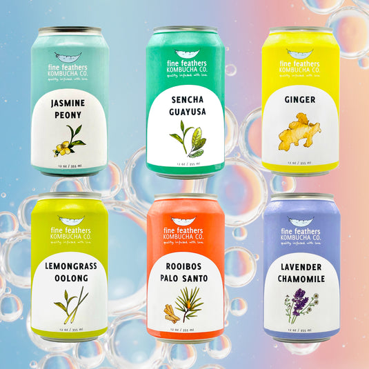 Kombucha Variety Pack, Beverages from Fine Feathers Kombucha Co