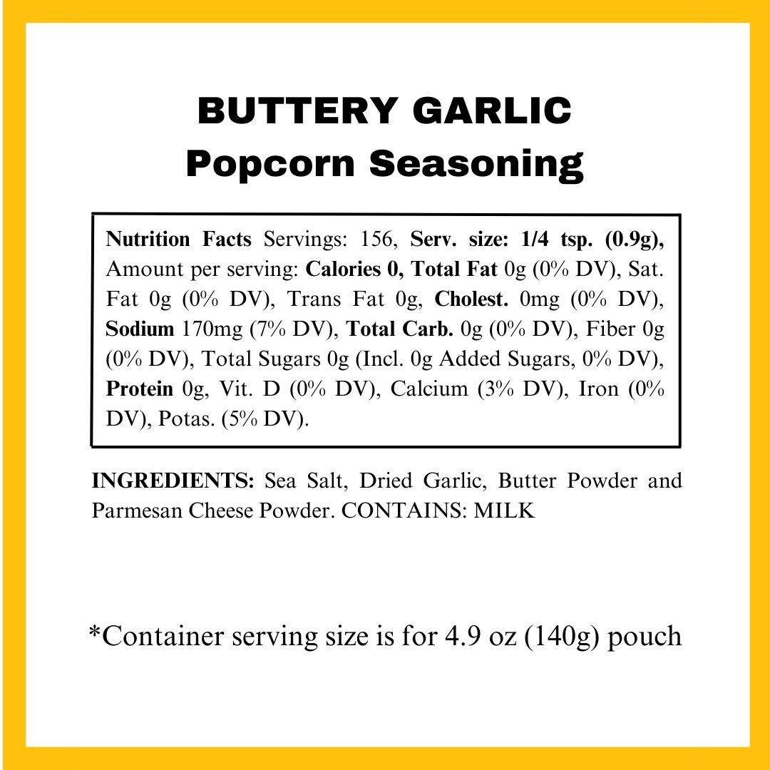 Buttery Garlic Popcorn Seasoning